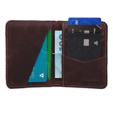 Imagem de Carteira Masculina  Slim Porta Cartao  Em Couro Legitimo 013 - ROMORO,