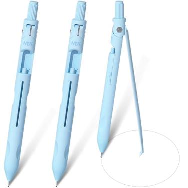 Imagem de Lápis mecânico com ferramenta de geometria de bússola, inclui lápis, bússola, régua, borracha conjunto 4 em 1, desenho de círculo, desenho, ferramentas de matemática para crianças, professores,