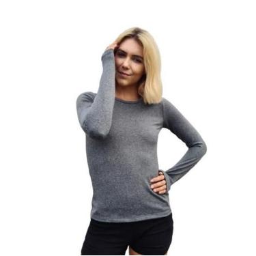 Imagem de Kit 2 Blusas Segunda Pele Feminina Térmica Peluciada - Sem Marca, G, P