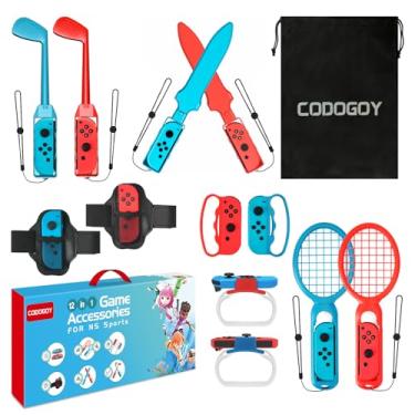 Imagem de Switch Sports Accessories - CODOGOY 12 in 1 Switch Sports Accessories Bundle for Nintendo Switch Sports, Family Accessories Kit Compatible with Switch/Switch OLED Sports Games