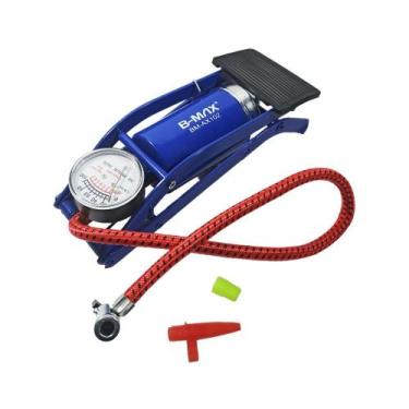 Imagem de Bomba De Ar Pedal Multiuso Alta Pressão B-MAX BM-AX102 Pneu Carro Moto