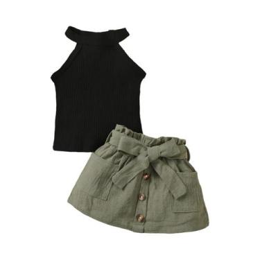 Imagem de Conjunto de Roupa para Meninas (0-2 anos) - 2 Peças, Renda, Fora do Om