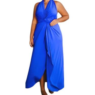 Imagem de Saída de Praia 1001 formas de Amarrar Preto Ou Branco - V+, Azul