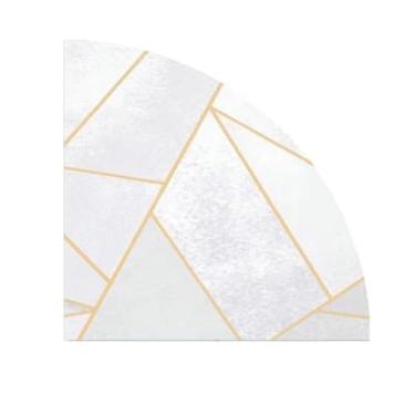 Imagem de Tapete de canto de quarto de círculo, tapete decorativo fofo para sala de estar, tapetes de quarto, tapete de pelúcia, tapete de entrada macio, 1 peça, tapete O, 60x60cm