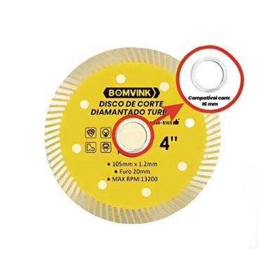 Imagem de Disco Diamantado Extra Fino Para Corte De Porcelanato Com Precisão - B