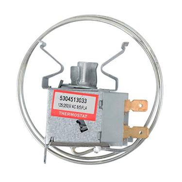 Imagem de 5304513033 Termostato de controle de temperatura de geladeira compatível com Frigidaire Kenmore Freezer substitui 216715200 216715201 216715203 297053873 AP6284905 PS12365300