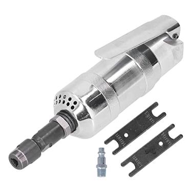 Imagem de Moedor de Dado de Moedor de Ar Zaweliyo, Alora Aço de Alta Dureza Baixa Ruído Pneumático Grinder para Moer Polimento de Corte, Conector de Entrada de 1/4 de Polegada (Silver)