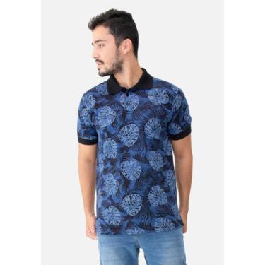 Imagem de Camisa polo masculina manga curta 33616 - Konciny confecções, Azul esc
