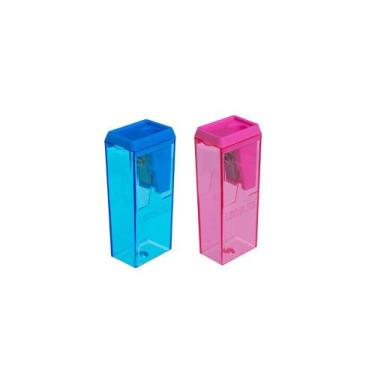 Imagem de Apontador com Depósito Escolar 6cm Bloco Léo & Léo Unidade ou Kit - Le