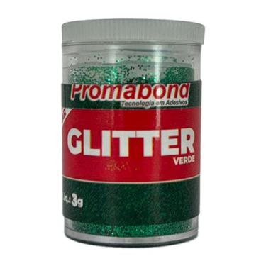 Imagem de Glitter Escolar Brilhante Cores Vibrantes Verde - Promabond