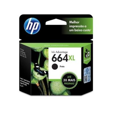 Imagem de Cartucho HP 664XL Preto F6V31AB 8,5 ML
