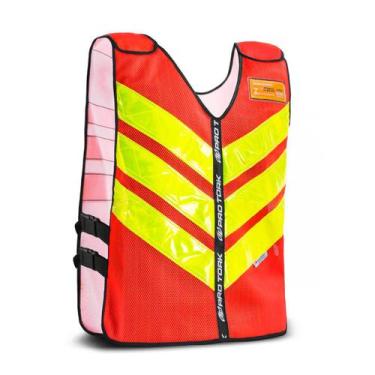 Imagem de Colete Motoboy Moto Taxista Refletivo Entregador Pro Tork, VERMELHO, P