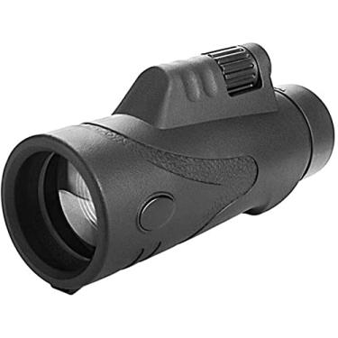 Imagem de MINJING Binóculos portáteis de alta potência, telescópio monocular 10x42, telescópio monocular com lente prisma BAK4, monóculo com adaptador de smartphone e tripé para observação de pássaros de