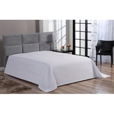 Imagem de Cobre Leito Colcha Piquet Liso Casal King Branco Avulso - Confeccoes E