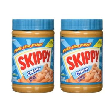 Imagem de Manteiga Pasta de Amendoim Peanut Butter Skippy Importada dos EUA - 2 unidades de 462g cada.