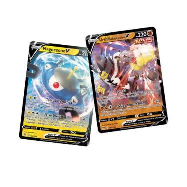 Imagem de Super Pack 200 Cartas Pokémon Sortidas e 1 Carta V Brilhante