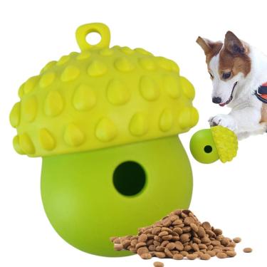 Imagem de Comedouro Raçao Cachorro Pet Gato Mordedor Brinquedo Interativo Adestramento Treinamento Caes Animais Estimaçao Petshop