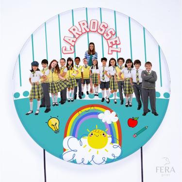 Imagem de Painel Decorativo para Festa 1,30x1,30 metros Vesti Fácil com Elástico Novelas - Fera Print