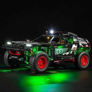 Imagem de LocoLee LED Light Kit Compatible with Lego Audi RS Q e-tron 42160, 2023 Upgraded Creative Lighting Set Accessories Compatible with Lego Technic Cars 42160 Building Set (Lights Only, No Models)