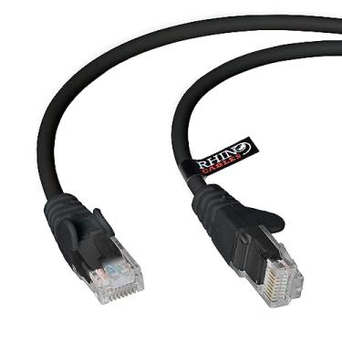 Imagem de Cabo de rede de alta velocidade RJ45 Ethernet RJ45 Cat 5e Cat5e (2,54 m, preto)