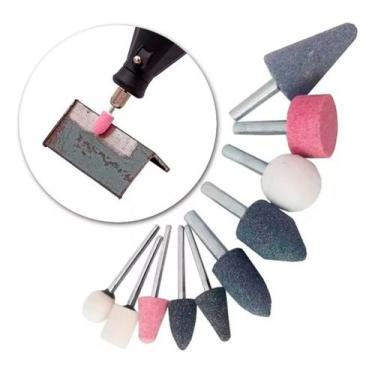 Imagem de Jogo De Ponta Montada 10pcs Acabamento Retífica Furadeira - BESTFER