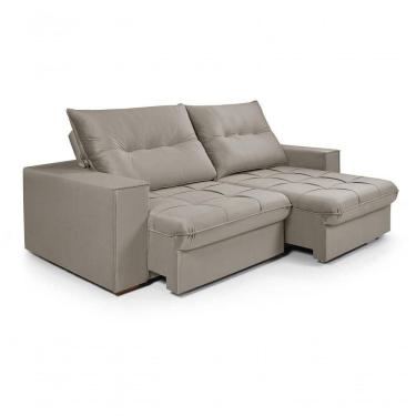 Imagem de Sofá Cancún 2,90 3 Lugares Império Estofados Veludo Veludo Castanho 170