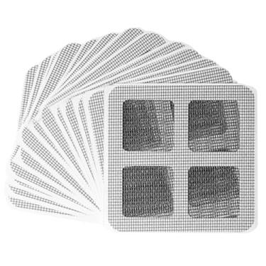 Imagem de 50 peças de coletor de cabelo descartável para ralo de chuveiro, 10 x 10 cm, captador de cabelo embrulhado individualmente, filtro de pia para banheiro, lavanderia, banheira descartável