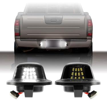 Imagem de USR 98-04 D22 Luz de matrícula de caminhonete – Lâmpadas de placa de LED (esquerda + direita) Par - Compatível com caminhonetes Nissan Frontier 1998-2004 / 1999-2004 Xterra todos os modelos (LED