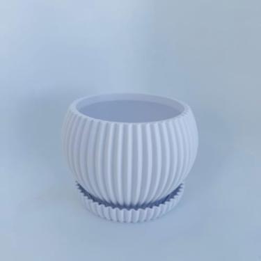 Imagem de Mini Vaso Cachepot Mini Suculenta Decoração Unitario (BRANCO)