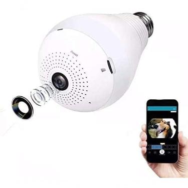 Imagem de Câmera Ip Wifi Lâmpada E27 Áudio Hd 360 Dia Noite Hardfast Hf01, Segurança Espião