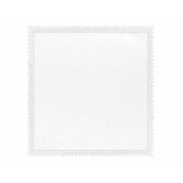 Imagem de Guardanapo 100% Algodão Isis Guipir Branco 45x45cm Mesa Posta