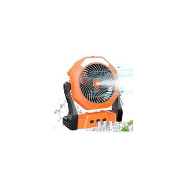 Imagem de Ausic Ventilador de neblina portátil, ventiladores externos para pátios com névoa de água, bateria recarregável de 30.000 mAh, ventilador de resfriamento pessoal com névoa, 20 cm, tanque de água de