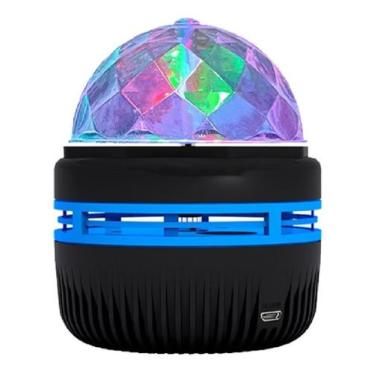 Imagem de Projetor Globo Galaxy Portátil Usb Giratório Led Rgb Festa - New, Mini