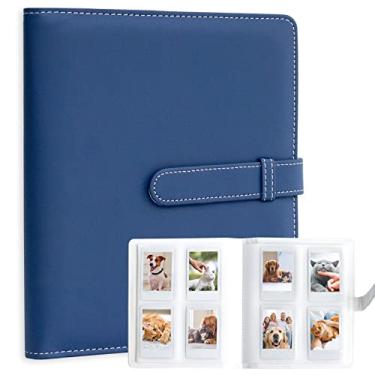 Imagem de Hearoo Álbum De Fotos Com 256 Bolsos Para Câmera Instantânea Fujifilm Instax Mini Liplay 11, 9, 8+, 8, 7S/Impressora Link Sp-1, Polaroid Snap Snaptouch Pic-300 Z2300 Mint Zip (Azul Escuro)