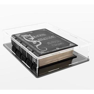 Imagem de QIMOND Caixa De Acrílico Para Livros, Plana Transparente Exibição Medalhas, Selos, Itens Colecionáveis E Cartões