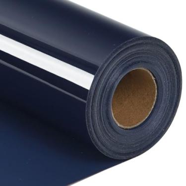 Imagem de guangyintong Rolos De Transferência Térmica Htv Guangyintong, Vinil Azul Para Camisetas, 30,5 Cm X 10,6 M, Superfície Brilhante, Corte Fácil E Faça Você Mesmo
