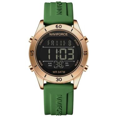 Imagem de Relógio Feminino Esportivo Tela Lcd Digital Pulseira Silicone Impermeavel 3atm Verde
