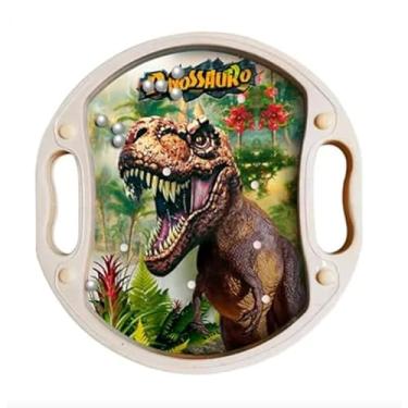 Imagem de Brinquedo de Encaixar Bolinhas Corrida Divertida Estimula Equilibrio Sensorial Foco e Antiansiedade Desafio de Habilidade, Coordenação e Diversão para Todas as Idades (DINOSSAURO)
