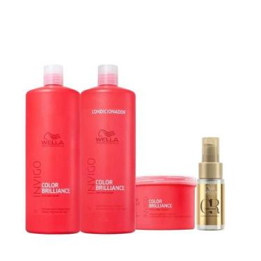 Imagem de Wella Brilliance Sh 1000ml + Cond 1000ml + Masc 500ml + Oleo 30ml - We