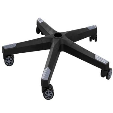 Imagem de Frassie Peça de reposição para cadeira de escritório de nylon resistente de 71 cm com 5 rodízios