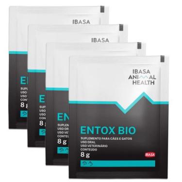 Imagem de Kit 4 Entox Bio Ibasa Suplemento para Cães e Gatos - 8g
