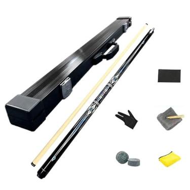 Imagem de Taco de Sinuca Profissional 1/2, 147 cm (58 pol), Cabeça 13 mm, Boa Qualidade da Madeira e Construção/Montagem Perfeita (Tacos de bilhar e acessórios+ barril box C, 13mm)