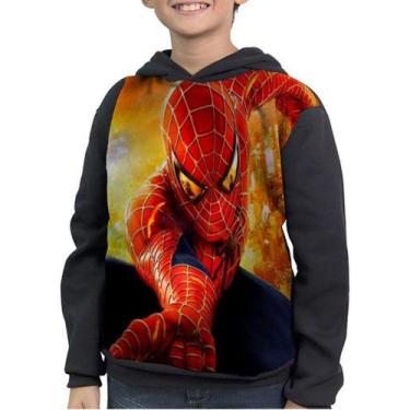 Imagem de Casaco Moletom Infantil Homem Aranha Spider Man - smoke, Preto, 2