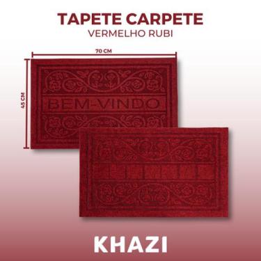 Imagem de Tapete Carpete Emborrachado Antiderrapante Hipoalergênico - De Casa, B