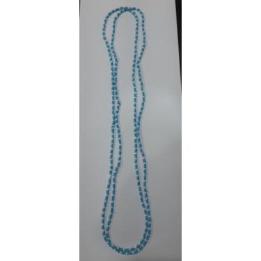 Imagem de Guia de Miçanga - Branco com Azul Claro- Umbanda-Candomblé - oyakemi