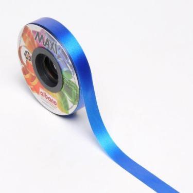 Imagem de Rolo de Fita Decorativa Para Presente 16mm x 50m - AAZ, Azul Escuro