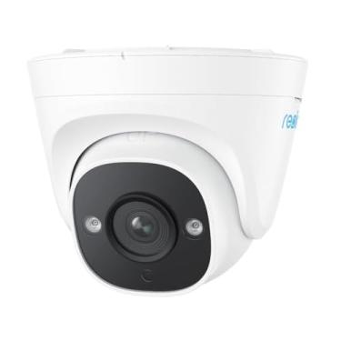 Imagem de Câmera de Segurança P324 para Exterior/Casa Branca, Câmera Dome PoE IP, Detecção Inteligente de Humanos, Áudio Bidirecional, Suporte a Alexa e Google Assistente, Visão Infravermelha