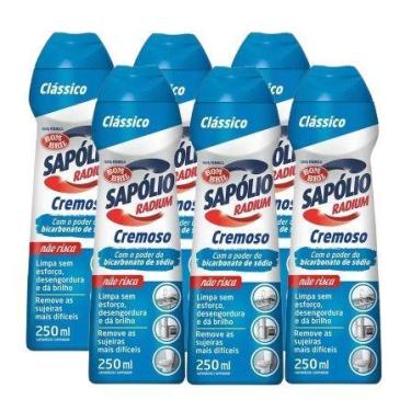 Imagem de kit 6 SAPOLIO RADIUM CREMOSO CLASSICO BOMBRIL 250ML