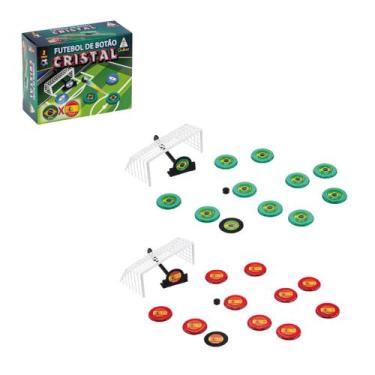Imagem de Jogo Futebol de Botão Infantil Clássico 2 Seleções Cristal - Gulliver,
