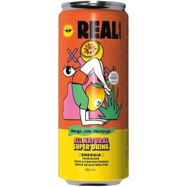 Imagem de Energético Natural Funcional 269ml Sabor Manga Com Maracujá - Real Com
